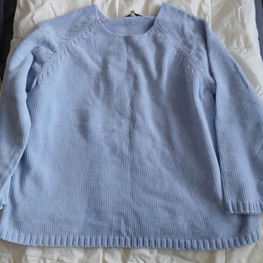 Vintage Carolyn Taylor Sweater Womens 2X Color Cashmere Blue New with Tags